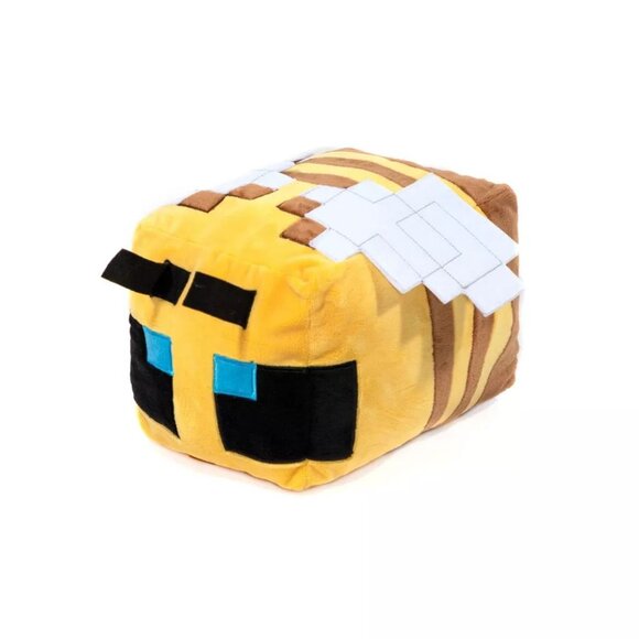 Minecraft Bee Pillow Buddy Yellow Brown Plush Kids Room Decor 15"x11" - Picture 8 of 10